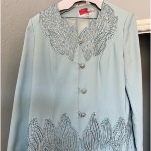 Mariella Ferretti Two piece beaded suit